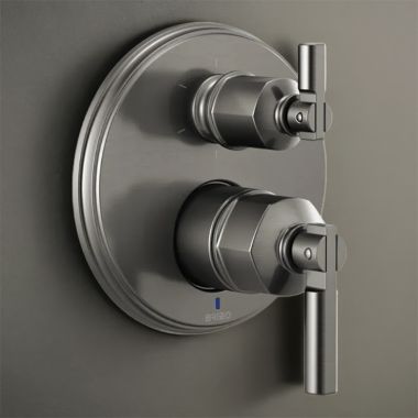 Click here to see Brizo T75P676-SLLHP Brizo Invari Pressure Balance Valve Trim w/ 6-Function Diverter Trim, Less Handles, Brilliance Luxe Steel - T75P676-SLLHP