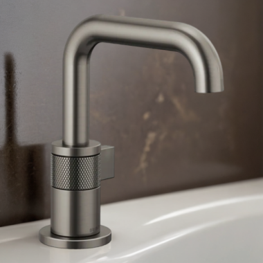 Click here to see Brizo 65035LF-SL Brizo Litze One-Handle Bathroom Faucet with Ceramic Cartridge, Single-Hole, 1.5 GPM, Less Drain, Brilliance Luxe Steel - 65035LF-SL