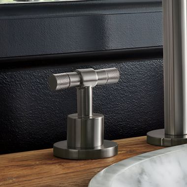 Click here to see Brizo HL5333-SL-NM Brizo T-Lever Handle Kit for Litze Widespread Lavatory Faucet, Brilliance Luxe Steel - HL5333-SL-NM