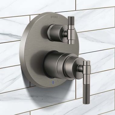 Click here to see  HL75P33-SL Brizo Litze T-Lever Handle Kit with Knurling Detail for T75P535-LHP and T75P635-LHP, Brilliance Luxe Steel - HL75P33-SL 