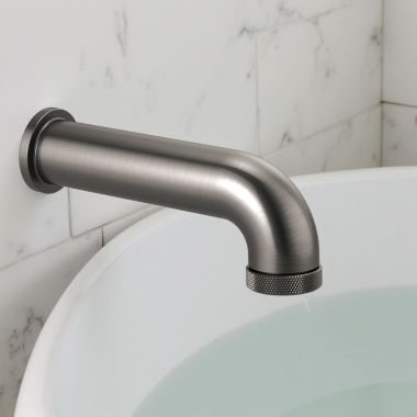 Click here to see Brizo RP81437SL Brizo Litze Wall-Mounted Diverter Tub Spout with Pull-Down Diverter, Brilliance Luxe Steel - RP81437SL 