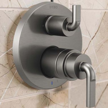 Click here to see  T75P635-SLLHP Brizo Litze Pressure Balance Valve Trim with 6-Function Diverter Trim, Less Handles, Brilliance Luxe Steel - T75P635-SLLHP