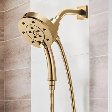Click here to see Brizo 86275-PG-2.5 Brizo Hydrati 2-in-1 Multi-Function Shower, MagneDock, H2Okinetic, 2.5 GPM, Brilliance Polished Gold - 86275-PG-2.5
