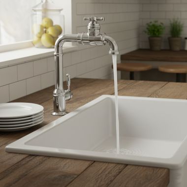 Click here to see Delta 1990LFC Delta Broderick Single-Handle Bar/Prep Faucet, 1.5 GPM, Chrome - 1990LFC