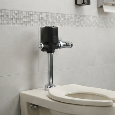 Click here to see DELTA FAUCETS COMPANY 81T201HWA-MMO-BL Delta Commercial Electronic Exposed Water Closet Flush Valve With 81TBT And 81THW, H2Optics, ADA, WaterSense, 1.6 GPF, Matte Black - 81T201HWA-MMO-BL