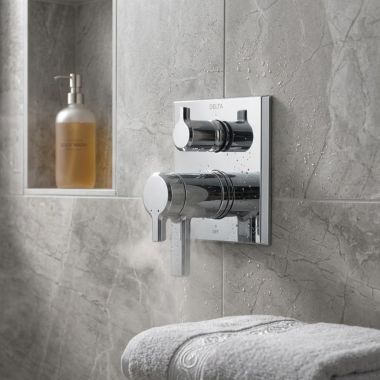 Click here to see Delta T27T899 Delta Pivotal TempAssure 17T Series Valve Trim w/ 3-Function Diverter, Chrome - T27T899