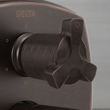 Click here to see Delta H560RB Delta Stryke Helo Spoke Diverter Handle Kit for Delta Stryke Integrated Diverter Valves, ADA, Venetian Bronze - H560RB