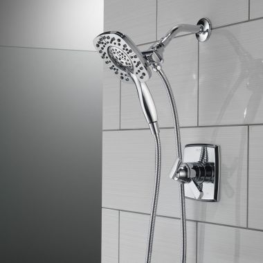 Click here to see  58498 Delta Universal Showering In2ition 4-Setting Two-In-One Shower, 1.75 GPM, Chrome - 58498