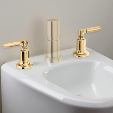 Click here to see Brizo RP101056PG Brizo Invari Bidet Faucet Lever Handle Kit, Brilliance Polished Gold - RP101056PG