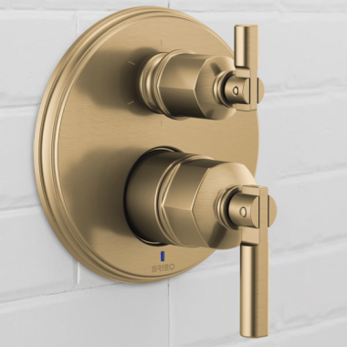 Click here to see Brizo RP101158GL Brizo Invari 6-Function Escutcheon Assembly and Valve Seal, Brilliance Luxe Gold - RP101158GL