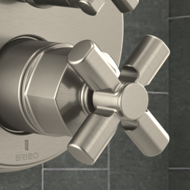 Click here to see Brizo RP101177NK Brizo Invari Volume Control Cross Handle Assembly, Brilliance Luxe Nickel - RP101177NK