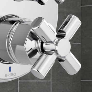 Click here to see Brizo RP101177PC Brizo Invari Volume Control Cross Handle Assembly, Polished Chrome - RP101177PC