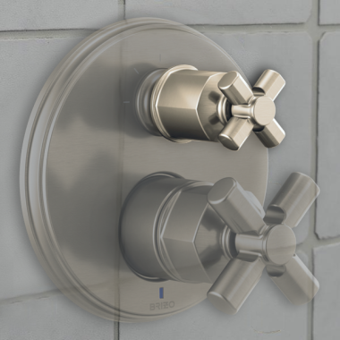 Click here to see Brizo RP101178NK Brizo Invari Cross Diverter Handle, Brilliance Luxe Nickel - RP101178NK