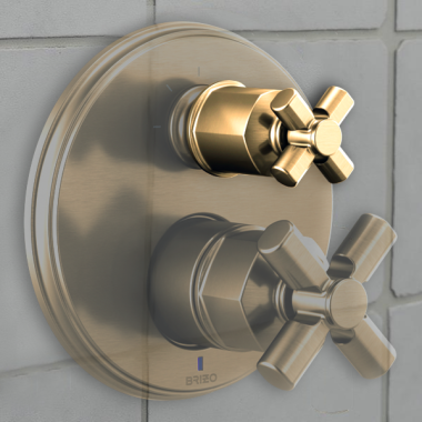 Click here to see Brizo RP101178PG Brizo Invari Cross Diverter Handle, Brilliance Polished Gold - RP101178PG