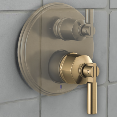 Click here to see Brizo RP101176GL Brizo Invari Volume Control Lever Handle Assembly, Brilliance Luxe Gold - RP101176GL