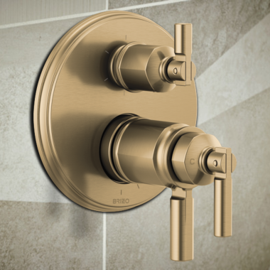 Click here to see Brizo RP101156GL Brizo Invari 6 Function Escutcheon Assembly and Valve Seal, Brilliance Luxe Gold - RP101156GL