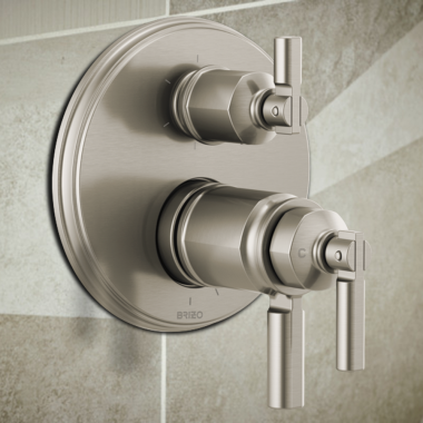 Click here to see Brizo RP101156NK Brizo Invari 6 Function Escutcheon Assembly and Valve Seal, Brilliance Luxe Nickel - RP101156NK