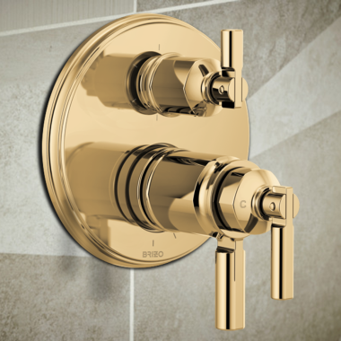 Click here to see Brizo RP101156PG Brizo Invari 6 Function Escutcheon Assembly and Valve Seal, Brilliance Polished Gold - RP101156PG