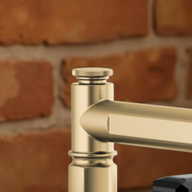 Click here to see Brizo RP101136GL Brizo Invari Roman Tub Filler Finial, Brilliance Luxe Gold - RP101136GL