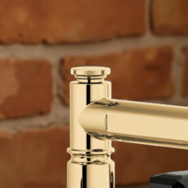 Click here to see Brizo RP101136PG Brizo Invari Roman Tub Filler Finial, Brilliance Polished Gold - RP101136PG