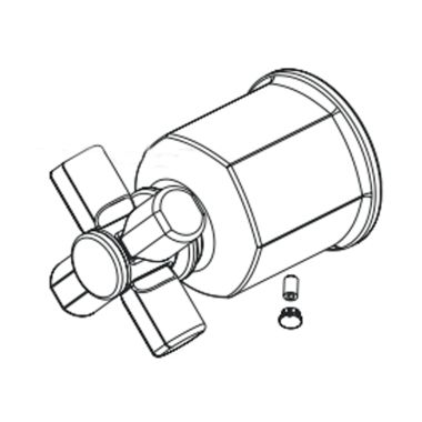 Click here to see Brizo RP101154PN Brizo Invari 3F / 6F Integrated Diverter Lever Handle Kit, Brilliance Polished Nickel - RP101154PN