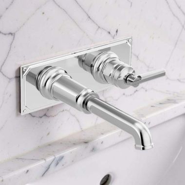 Click here to see Brizo RP100323PC Brizo Invari Wall-Mount Rectangular Lavatory Escutcheon Plate, Polished Chrome - RP100323PC