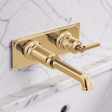 Click here to see Brizo RP100323PG Brizo Invari Wall-Mount Rectangular Lavatory Escutcheon Plate, Brilliance Polishsed Gold - RP100323PG