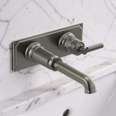 Click here to see Brizo RP100323SL Brizo Invari Wall-Mount Rectangular Lavatory Escutcheon Plate, Brilliance Luxe Steel - RP100323SL