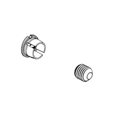 Click here to see Delta RP64072KS Delta Trinsic Black Stainless Set Screw and Button for Single-Handle Freestanding Tub Fillers - RP64072KS