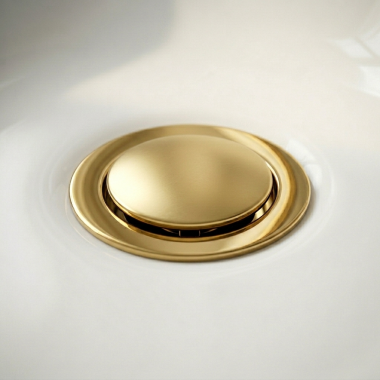 Click here to see  RP81628PG Brizo Push Button Pop-Up with Overflow, Brilliance Polished Gold - RP81628PG
