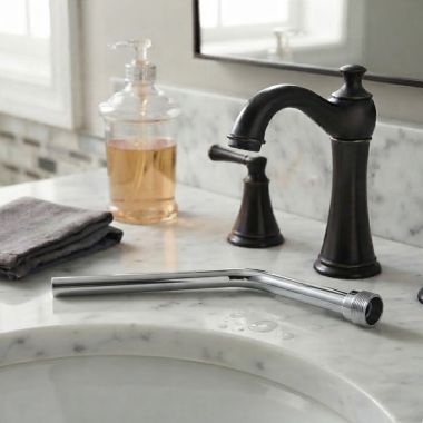Click here to see Delta RP101210 Delta Lift Rod for Chamberlain Two Handle Widespread Bathroom Faucet, Chrome - RP101210