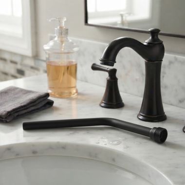 Click here to see Delta RP101210BL Delta Lift Rod for Chamberlain Two Handle Widespread Bathroom Faucet, Matte Black - RP101210BL
