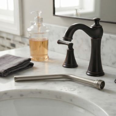 Click here to see Delta RP101210SP Delta Lift Rod for Chamberlain Two Handle Widespread Bathroom Faucet, SpotShield Brushed Nickel - RP101210SP