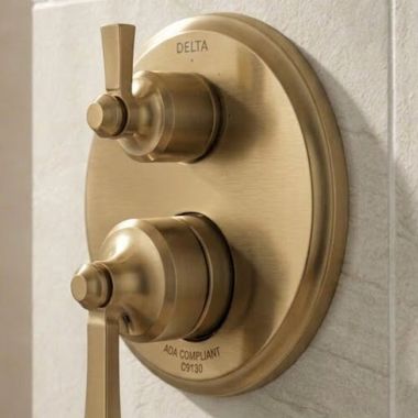 Click here to see Delta RP100945CZ Delta Escutcheon for 14 Series Integrated Diverter Trim, Champagne Bronze - RP100945SCZ