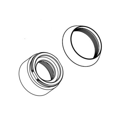 Click here to see Peerless RP101008 Peerless Chrome Bonnet Nut And Cap - RP101008