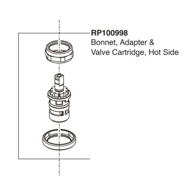 Click here to see Peerless RP100998 Peerless Bonnet, Adapter, And Cartridge, Hot - RP100998