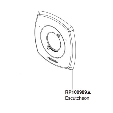 Click here to see Peerless RP100989BN Peerless Parkwood Brushed Nickel Escutcheon -RP100989BN