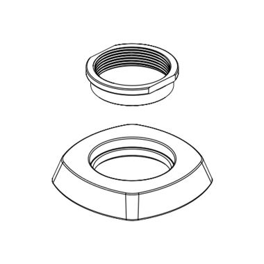 Click here to see Peerless RP100985 Peerless Parkwood Chrome Replacement Flange Assembly for PTT4335 Faucet - RP100985