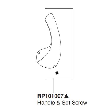Click here to see Peerless RP101007SS Peerless Stainless  Handle Kit - RP101007SS