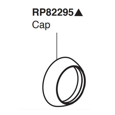 Click here to see Peerless RP82295BL Peerless Precept Matte Black Bonnet Cap - RP82295BL