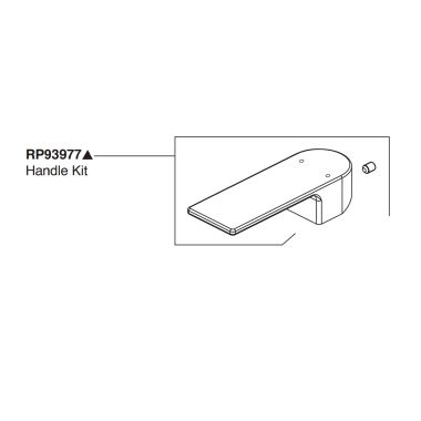 Click here to see Peerless RP93977BL Peerless Replacement Part Lever Handle Kit, Matte Black - RP93977BL