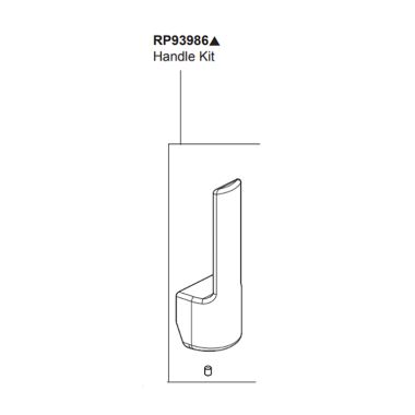 Click here to see Peerless RP93986BL Peerless Replacement Part Matte Black Lever Handle Kit, ADA - RP93986BL