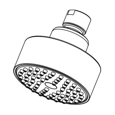 Click here to see Peerless RP84085BL Peerless Precept Single-Function Wall Mount Round Showerhead, 1.5 GPM, 80 PSI, WaterSense, Matte Black - RP84085BL