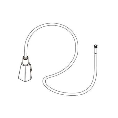 Click here to see Peerless RP93992SS-1.0 Peerless Xander Series Stainless Wand Assembly with Hose, Clip, and O-rings, 1.0 GPM - RP93992SS-1.0