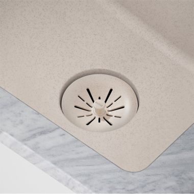 Click here to see Elkay LKPDQSPT Elkay Quartz Perfect Drain Putty 3-1/2in Removable Polymer Basket Strainer and Rubber Stopper - LKPDQSPT