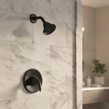 Click here to see  T2742BL Moen Glyde Posi-Temp Single-Handle Shower Only Trim, 2.5 GPM, Matte Black - T2742BL