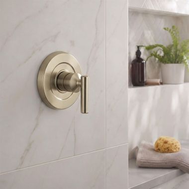Click here to see  UT2921BN Moen Gibson M-CORE Transfer Valve Trim, Lever Handle, Brushed Nickel - UT2921BN