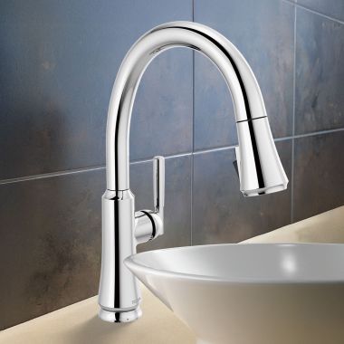Click here to see Delta 9179-DST Delta Coranto Kitchen Faucet, Pull-Down, Diamond Seal, MagnaTile Docking, ADA, 1.8 GPM, Chrome - 9179-DST