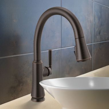 Click here to see Delta 9179-RB-DST Delta Coranto Kitchen Faucet, Pull-Down, Diamond Seal, MagnaTile Docking, ADA, 1.8 GPM, Venetian Bronze - 9179-RB-DST