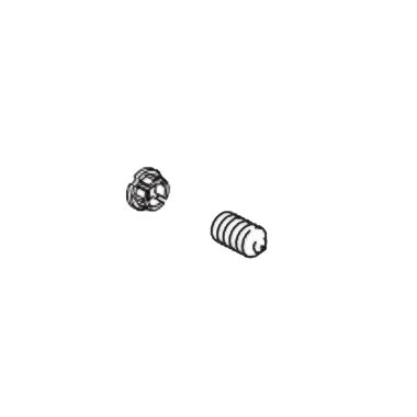 Click here to see Delta RP100398KS Delta Stryke Black Stainless Set Screw and Button for Floor Mount Tub Filler - RP100398KS